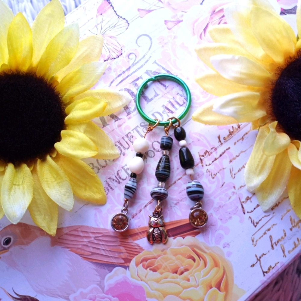 Handmade owl Keychain